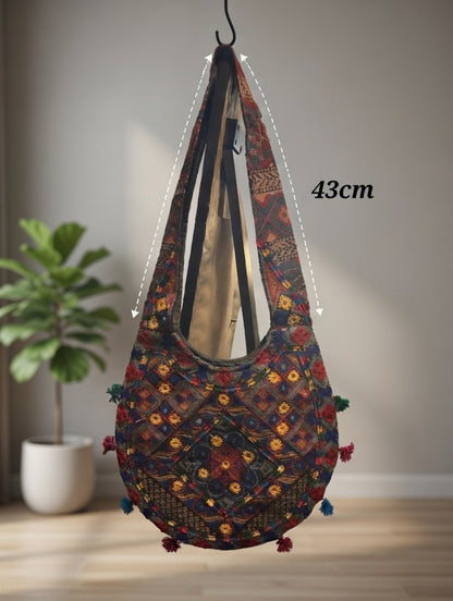 Ladies Shoulder Bags-Embroidered