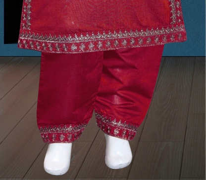 Burgundy-3pc Shalwar kameez
