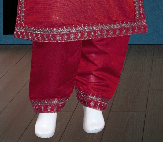Burgundy-3pc Shalwar kameez