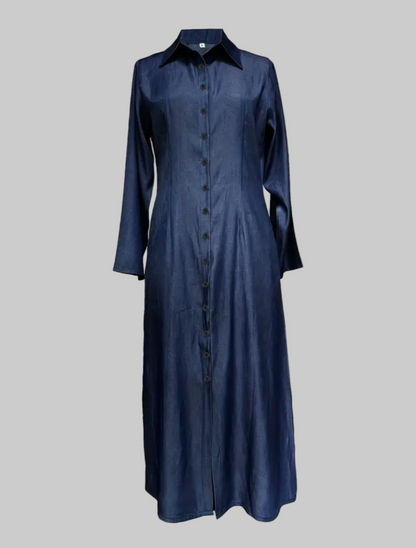 Noor’s-Navy Blue- Basic Abaya Dress-