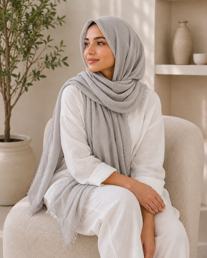 Crinkle Cotton Scarf