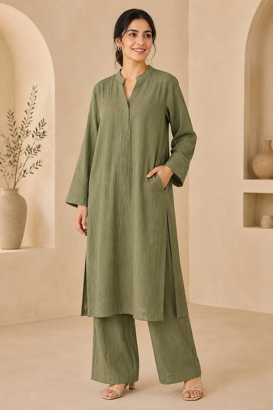 Long Length Cord Set-Olive Green