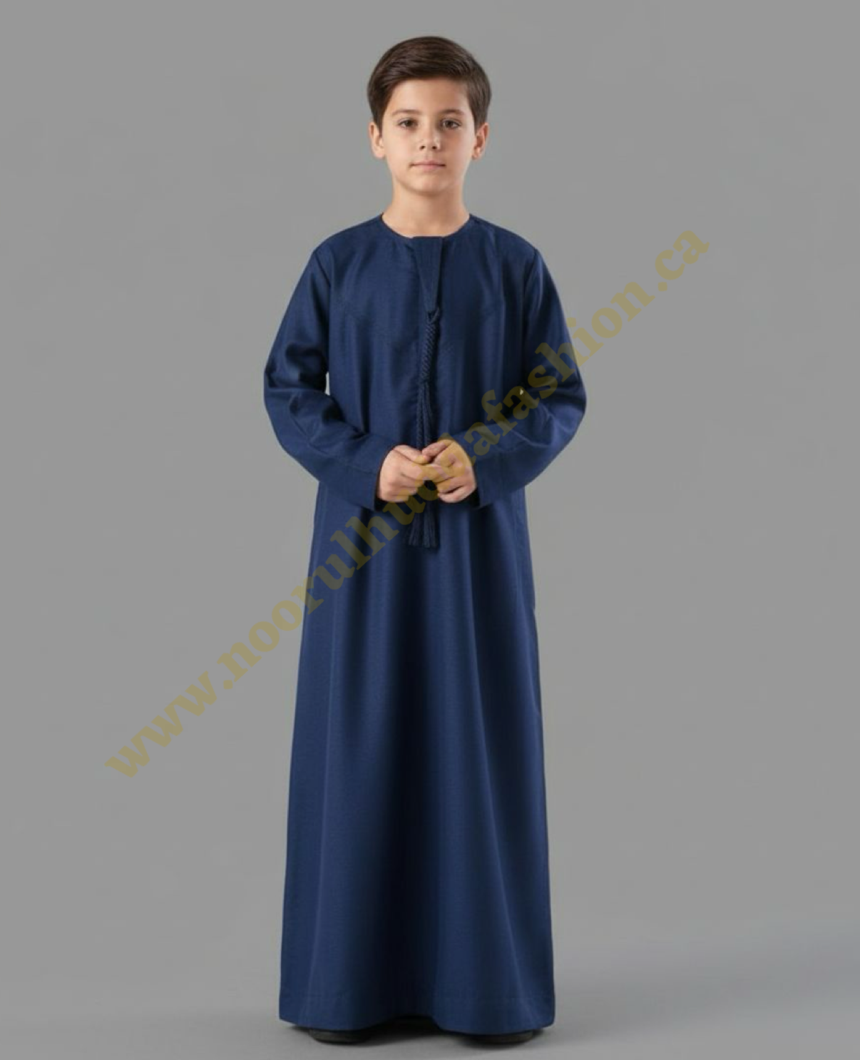 Navy Blue-Noor’s-Kids Thobes-Emirati Style