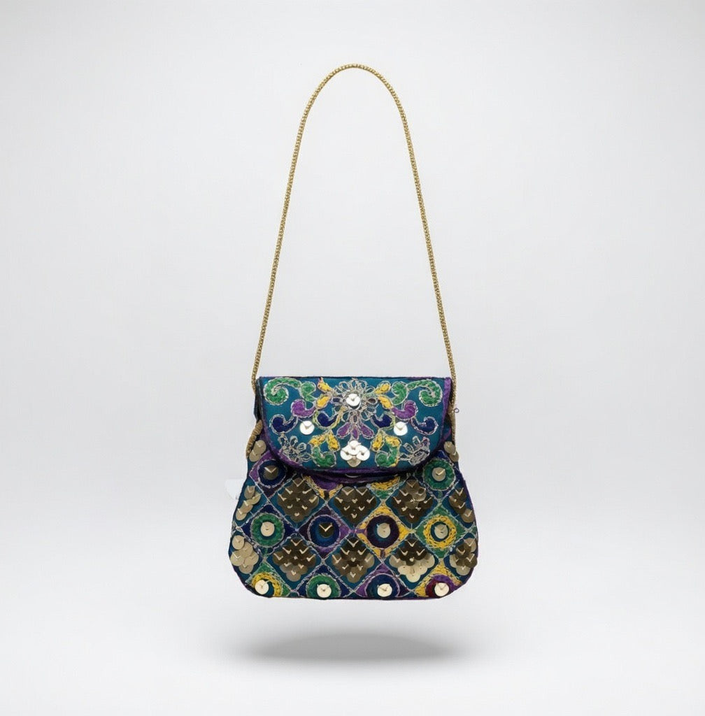 Teal Blue-kids Purse