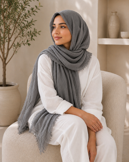 Crinkle Cotton Scarf