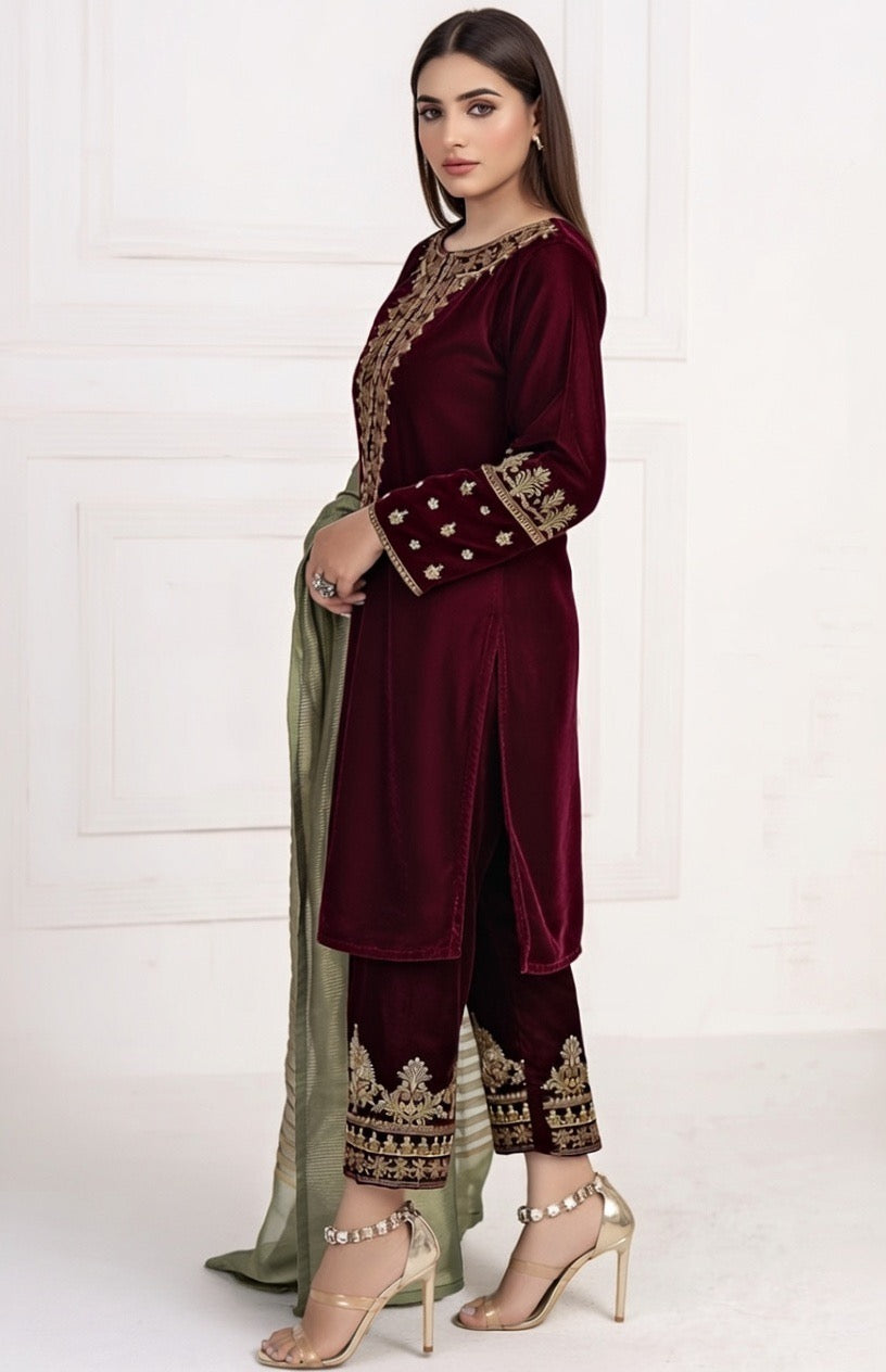 Brand: Limelight-Burgundy-Velvet