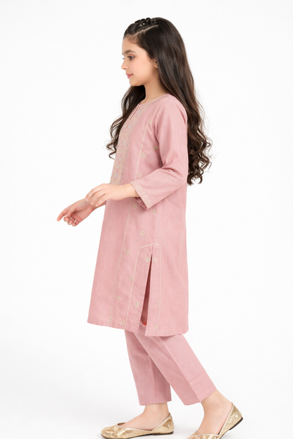Brand: Limelight-Pink Kameez Shalwar-3pc