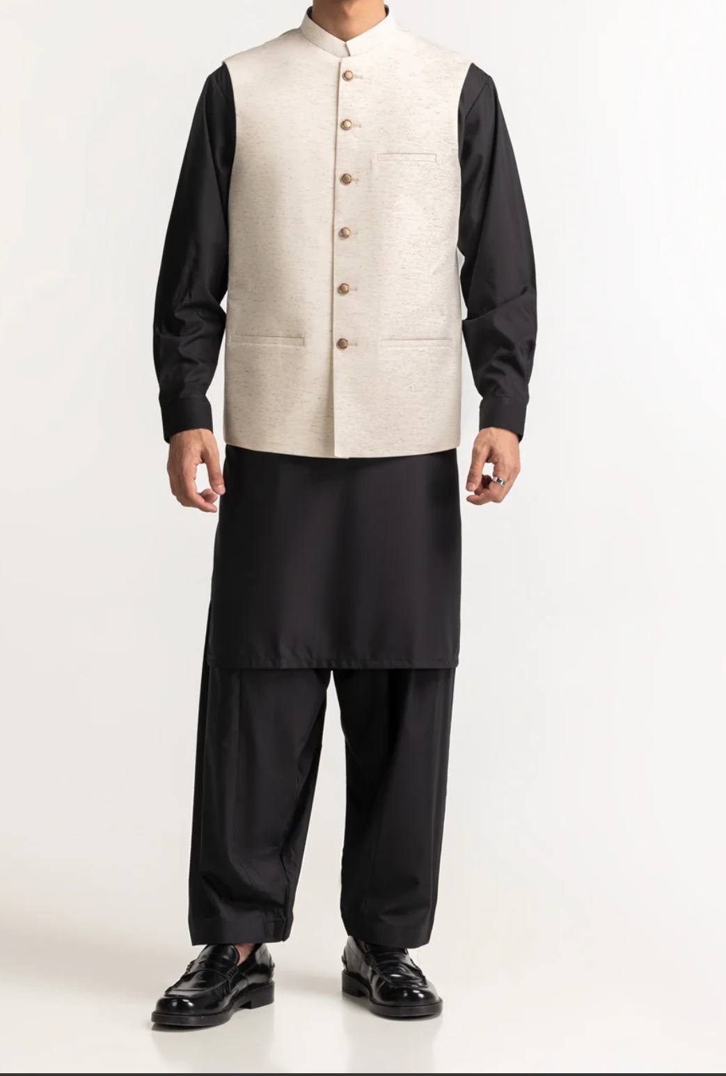 Off White-waistcoat Gents-Brand: Gul Ahmed