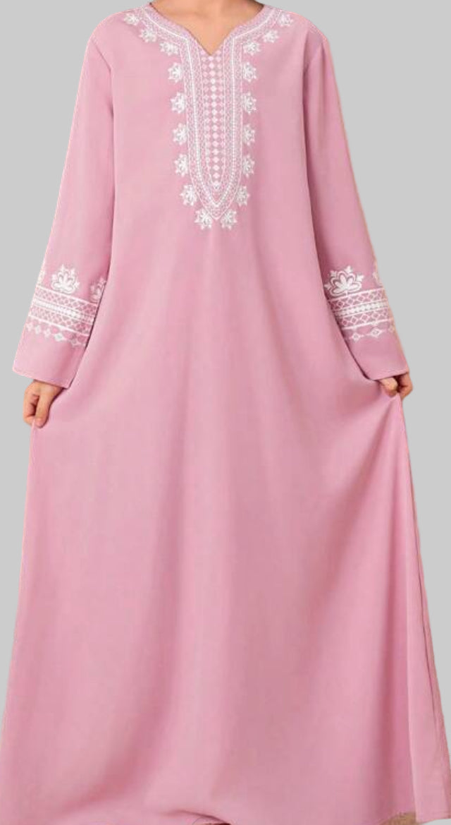 Noor's-Light Pink- Dress/Abaya