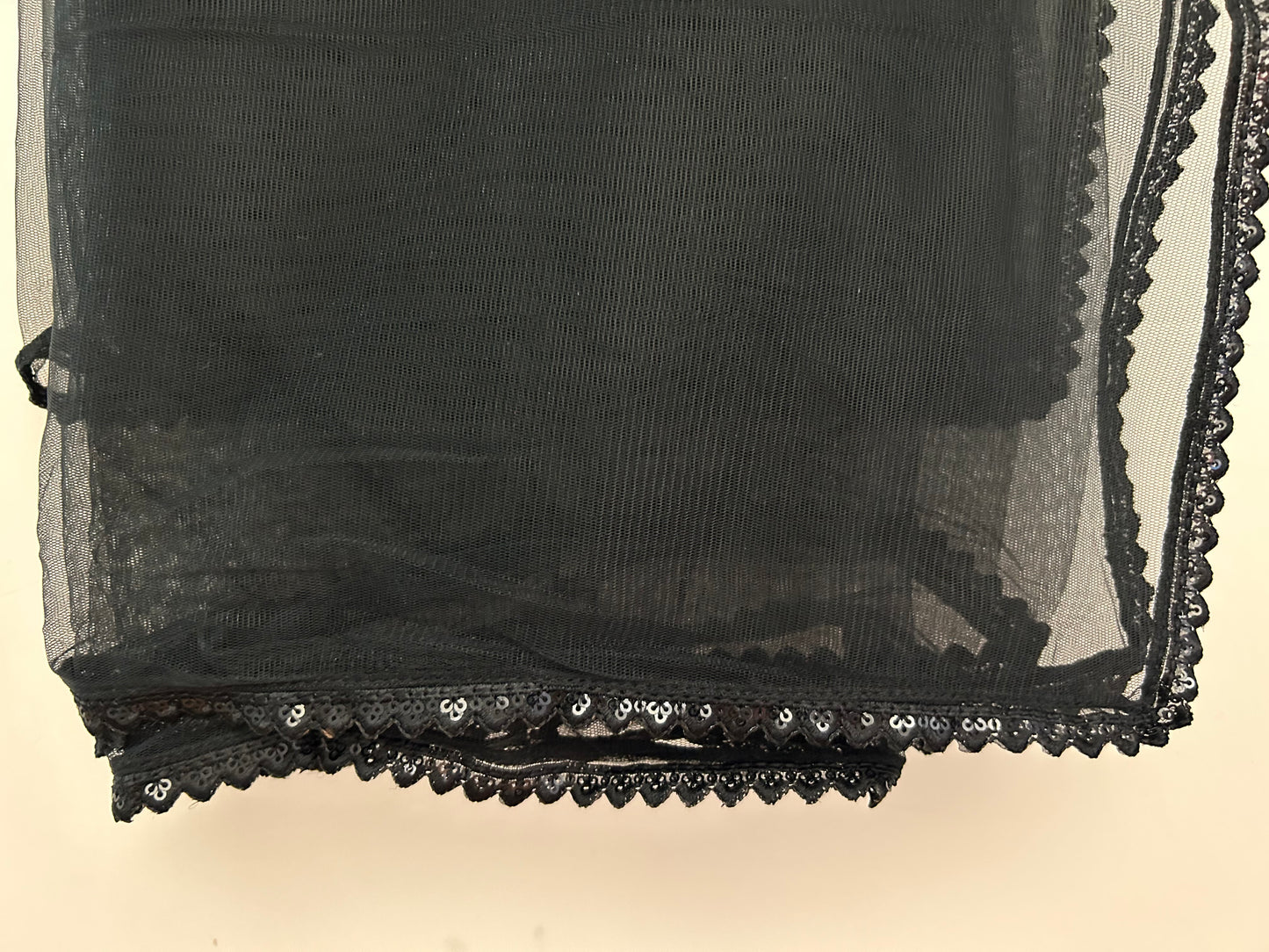 Soft Net- Black Duppata