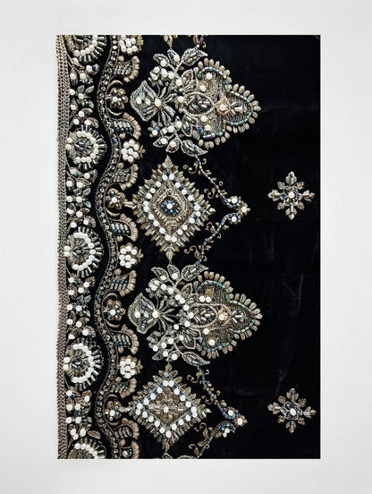 Black Velvet- Luxury Shawl