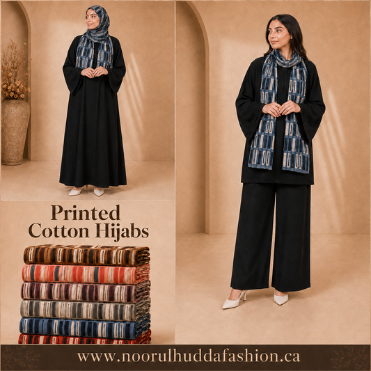 4- Printed Cotton Hijabs