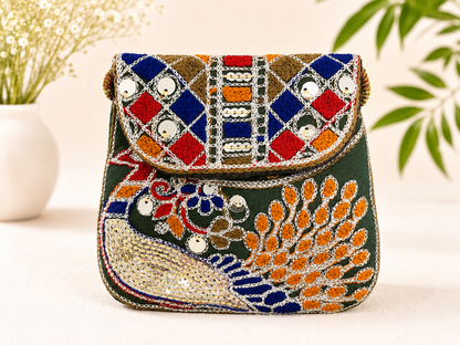 kids Purse -Peacock design