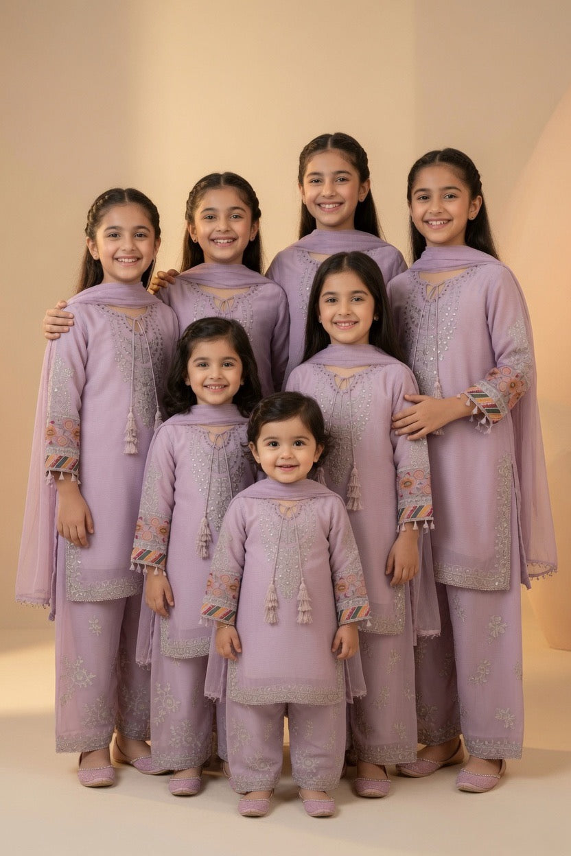 Noor’s-Light Purple 3PC Chiffon