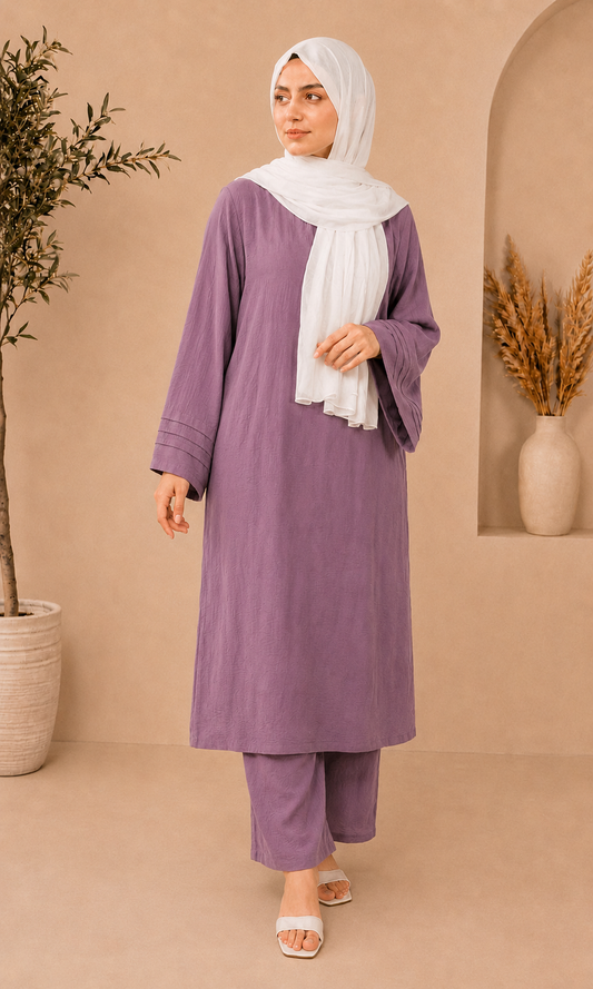 Long Length Cord Set-Dusty Lavender