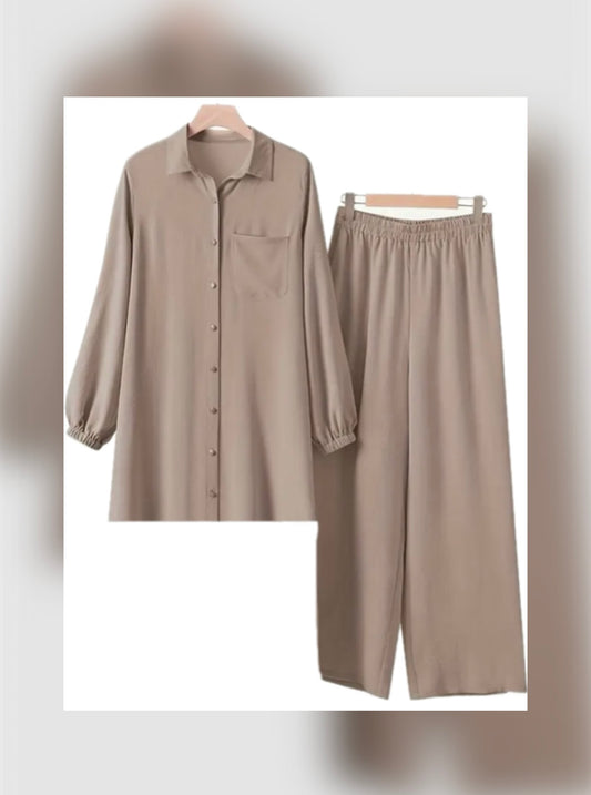 2pc Cord Set-Beige