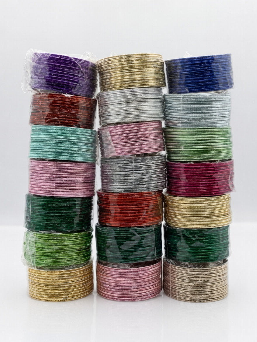 Metal Bangles-one size: 2.4