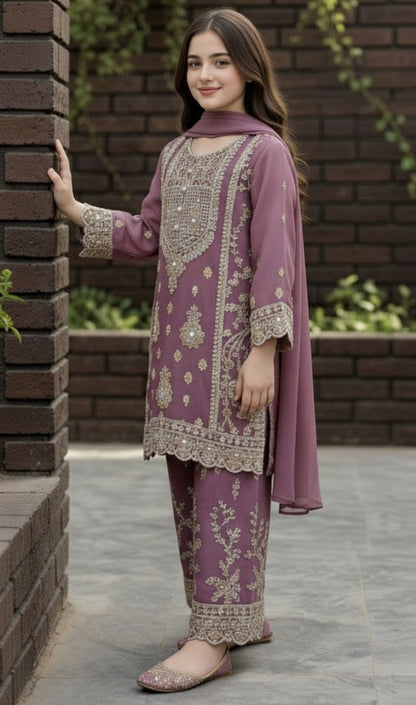 Noor’s-Festive Kameez Shalwar-3Pc