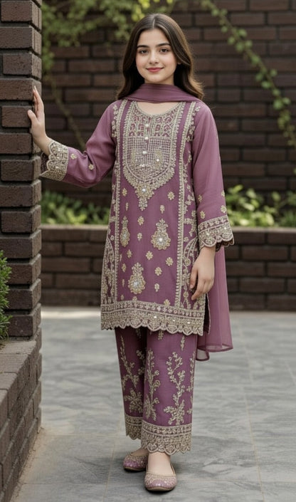 Noor’s-Festive Kameez Shalwar-3Pc