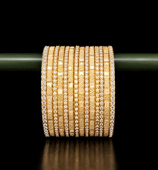 Golden Metal Bangles 1.6