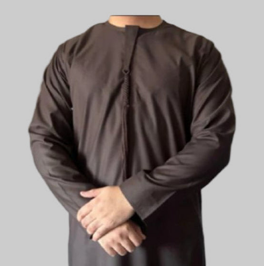 DarkBrown-Noor’s-Thobe/Jubba-Emirati Style