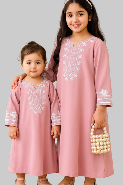 Noor's-Light Pink- Dress/Abaya