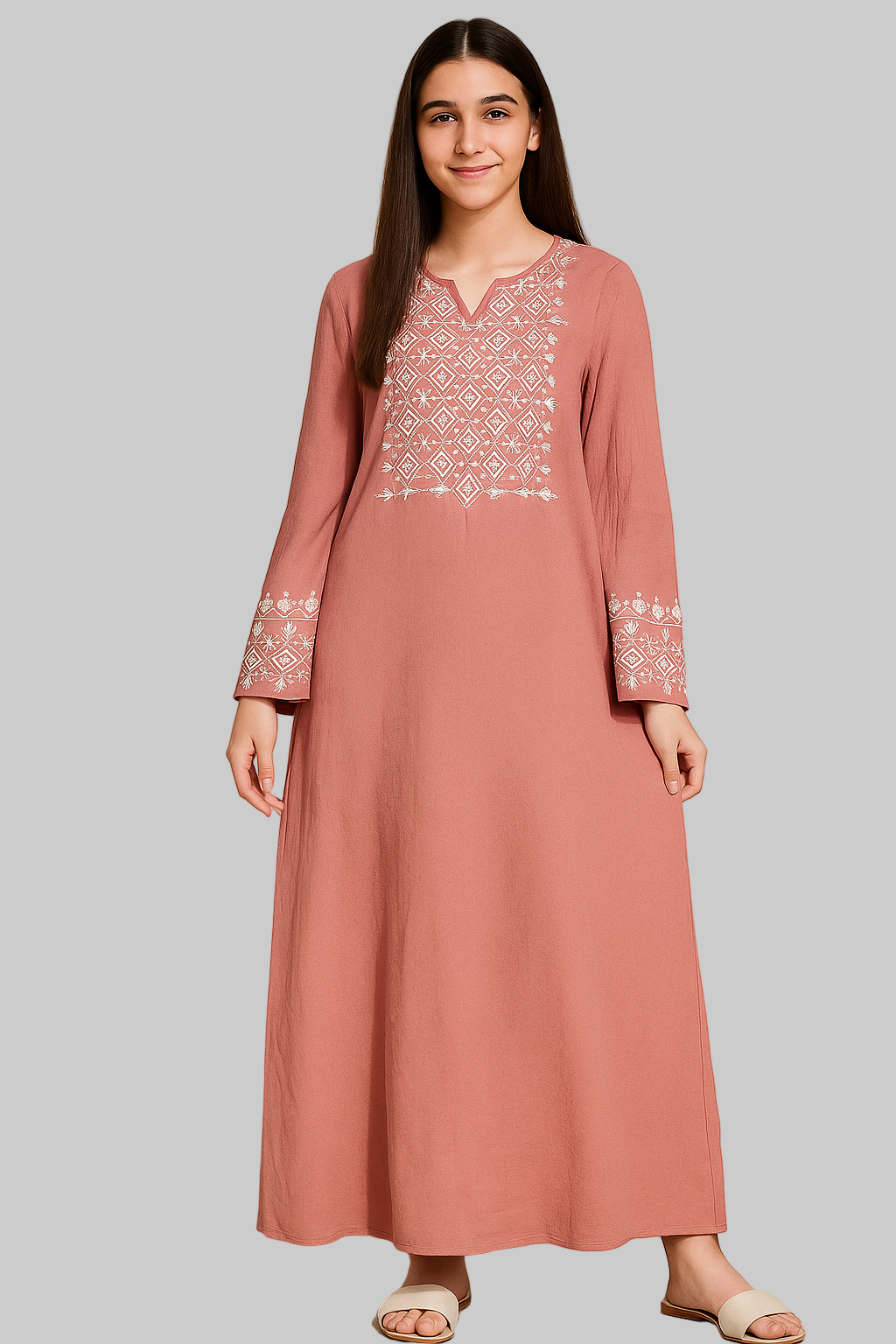Noor's-Dusty Rose- Dress/Abaya