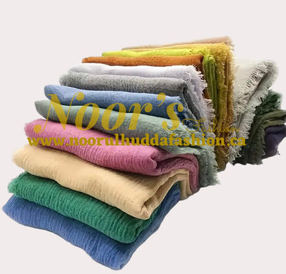 Crinkle Cotton Scarf