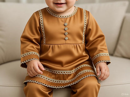 Mustard Frock Linen-Baby