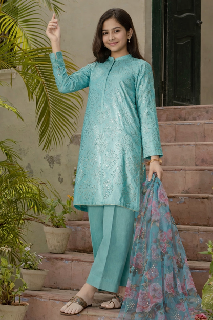 J. Teen Girls-Sky Blue-3pc