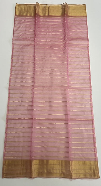Rose pink organza duppata