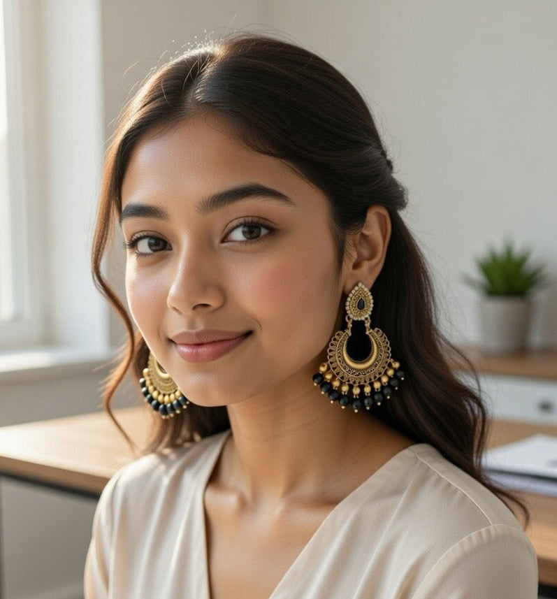 Golden BlackEarrings