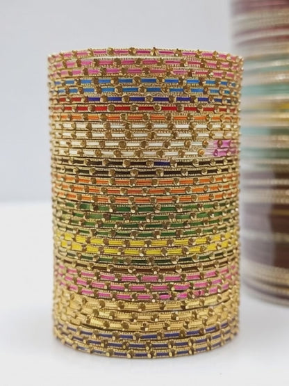 Multi Colour-Metal Bangles-Ladies